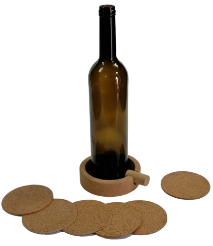 Wein und Glasuntersetzer 6er Set My Cork Design